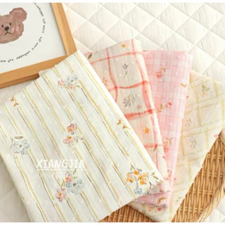 Preorder-ผ้าคอตตอนJacquard(ทอลายในเนื้อผ้า) คอตตอน100% หน้าก…