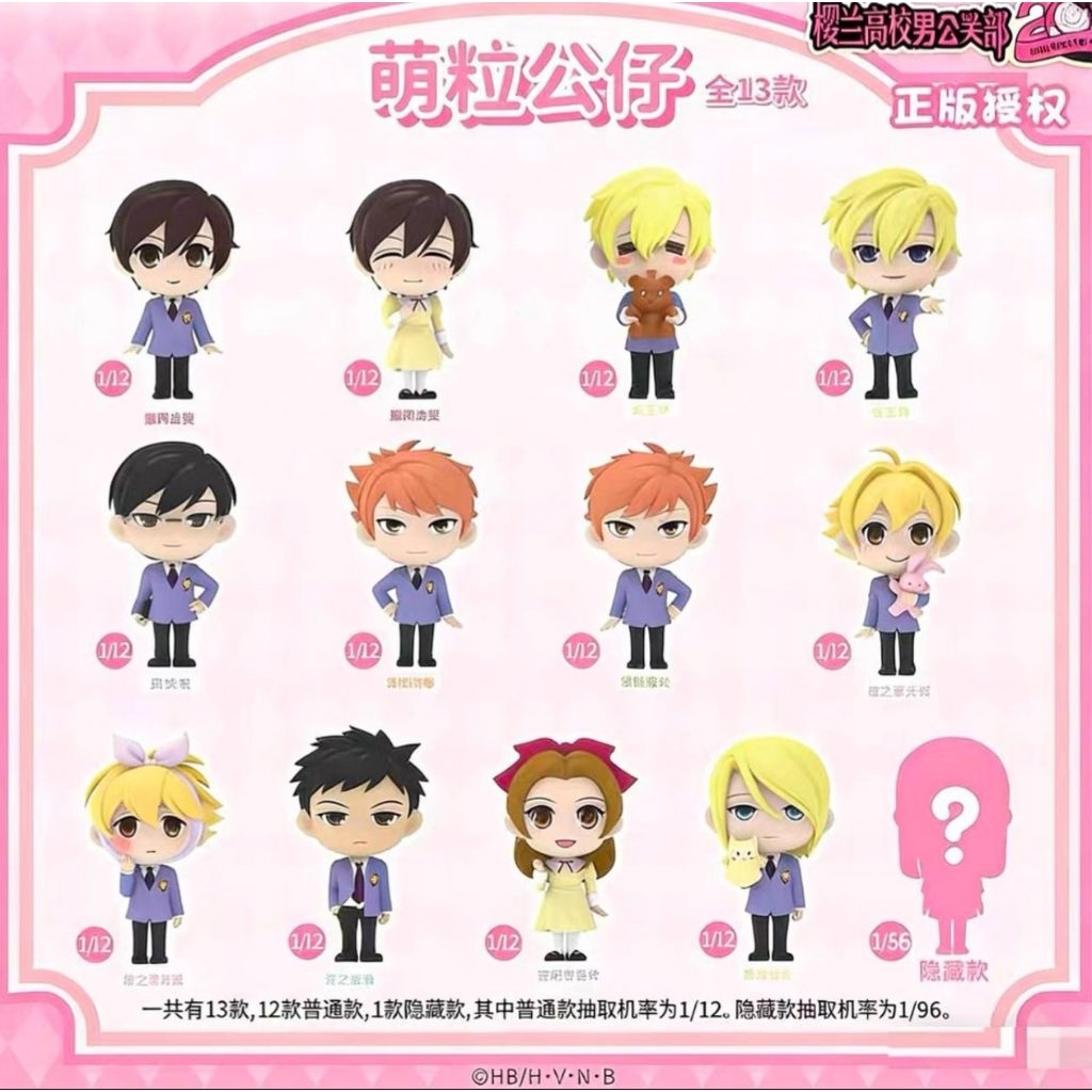 [พร้อมส่ง/แบบสุ่ม] ขนาด 7 เซนติเมตร. Ouran High School Host Club โอรัน ชมรมรัก คลับมหาสนุก ฟิกเกอร์ 