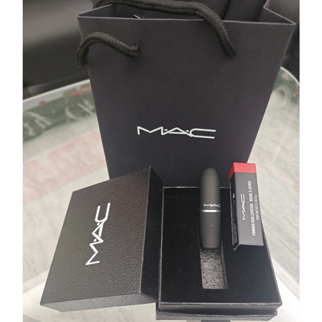 ลิปสติก M.A.C Powder Kiss Lipstick #314 #316 ลิป mac Matte / Satin พร้อมกล่องและถุงแบรนด์แถมน