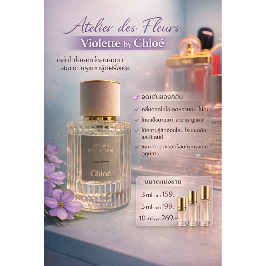 🌸 Atelier des Fleurs – Violette by Chloé น้ำหอมแบ่งขาย