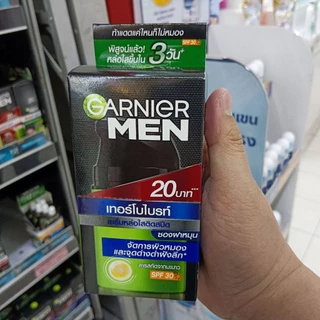 (6 ซอง)โฉมใหม่ Garnier men powerwhite acno การ์นิเย่ เมน พาวเวอร์ไวท์ ไวท์เทนนิ่ง เซรั่ม