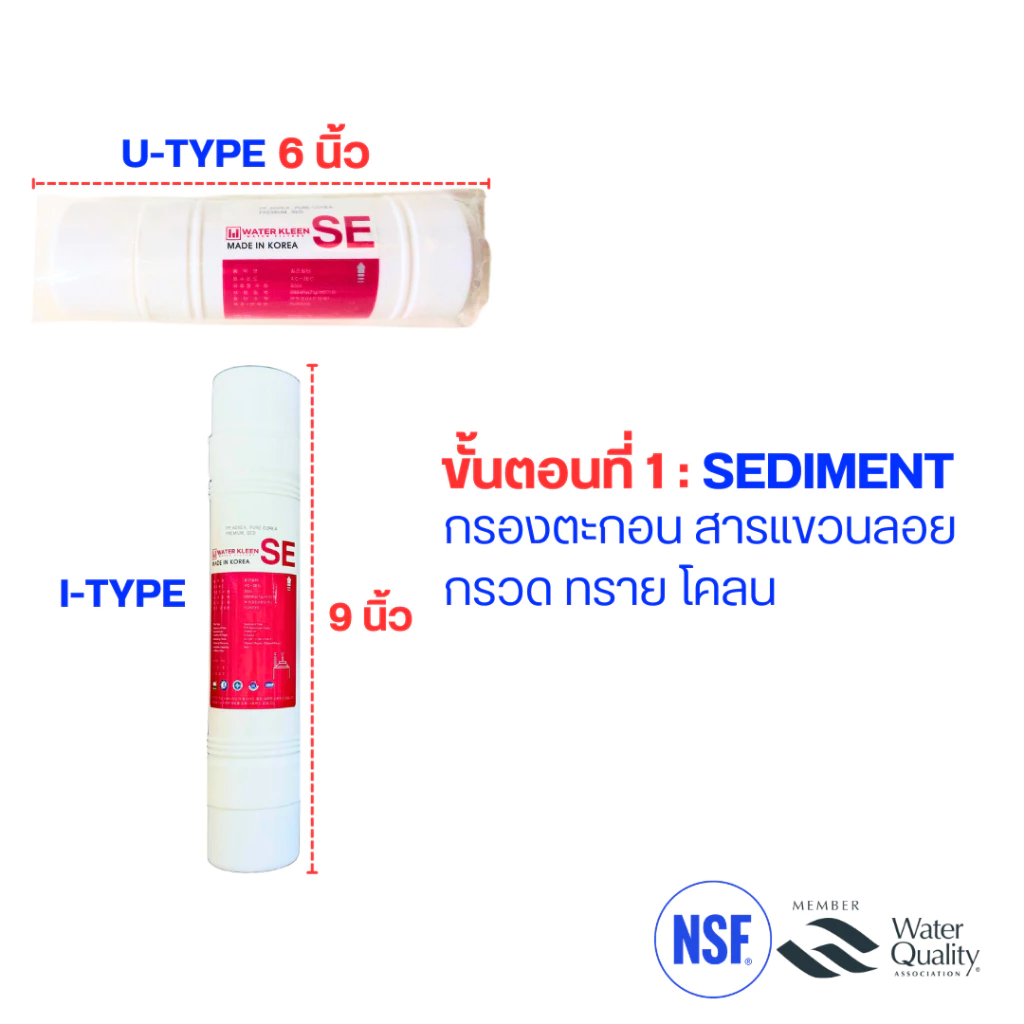 ชุดไส้กรองน้ำดื่ม สำหรับ Coway CHP-264L และ CHP-08AR ชนิด I-TYPE และ U-TYPE thumbnail 5
