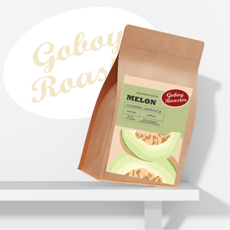 GOBOY ROASTER เมล็ดกาแฟ คั่วอ่อน กลิ่นเมล่อน Colombia Melon Single Origin Collection 100 กรัม