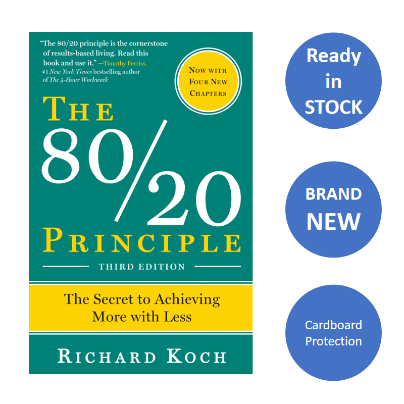 ENGLISH Paperback The 80/20 Principle The Secret To Achieving More with Less By Richard Koch Time Management Books