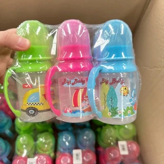 ยกโหล ขวดนม 4ออนซ์ มีมือจับ คละสี คละลาย ขายยกโหล12ขวด 4oz. มีมอก.