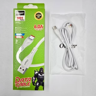 Ouger M01 สายชาร์จโทรศัพท์มือถือ 6A สำหรับ Micro USB/Type-C/IOS สายแข็งแรงใช้ได้นาน ราคาถูก พร้อมส่ง