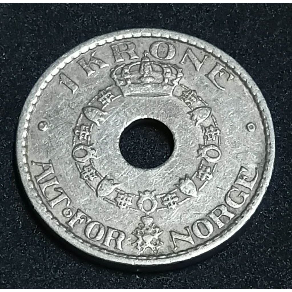 เหรียญนอร์เวย์ 1 Krone 1949(150)