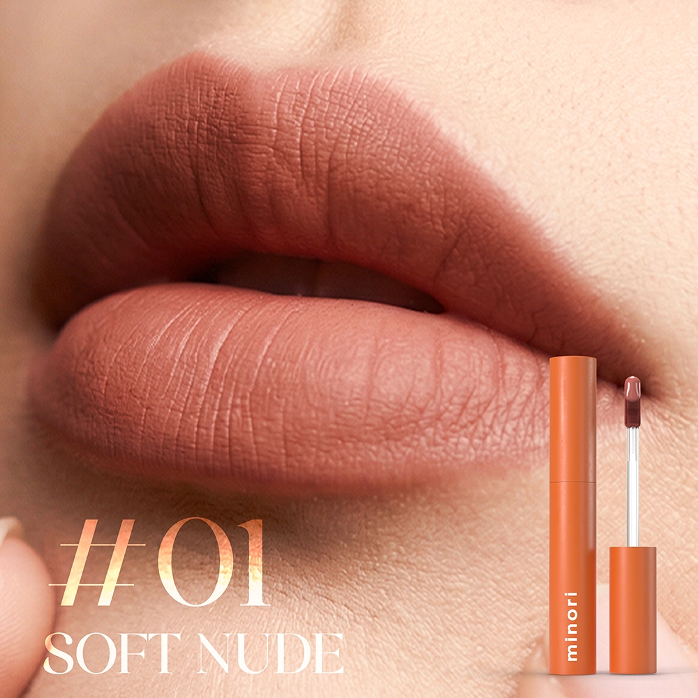 [ร้านค้าบริษัท] ลิปแมท กำมะหยี่ Minori Velvet Matte ติดทน ทั้งวัน บำรุงริมฝีปากให้อมชมพูดูเป็นธรรมชาติ