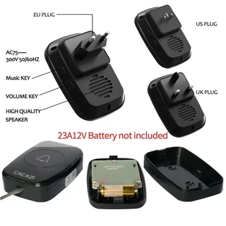 🔥NEW🔥 กริ่งประตูไร้สาย 300 M Range cacazi กันน้ำ กริ่งประตู Doorbell Door bell กริ่งไร้สาย กริ่ง