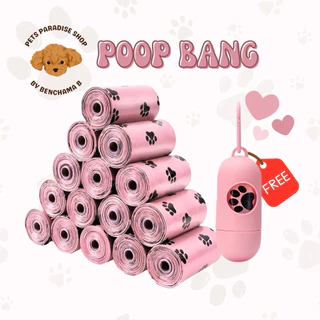 [พร้อมส่งในไทย] ถุงเก็บมูลสัตว์เลี้ยง รุ่นหนา 20ม้วนแถม ฟรีแคปซูลใส่ถุง