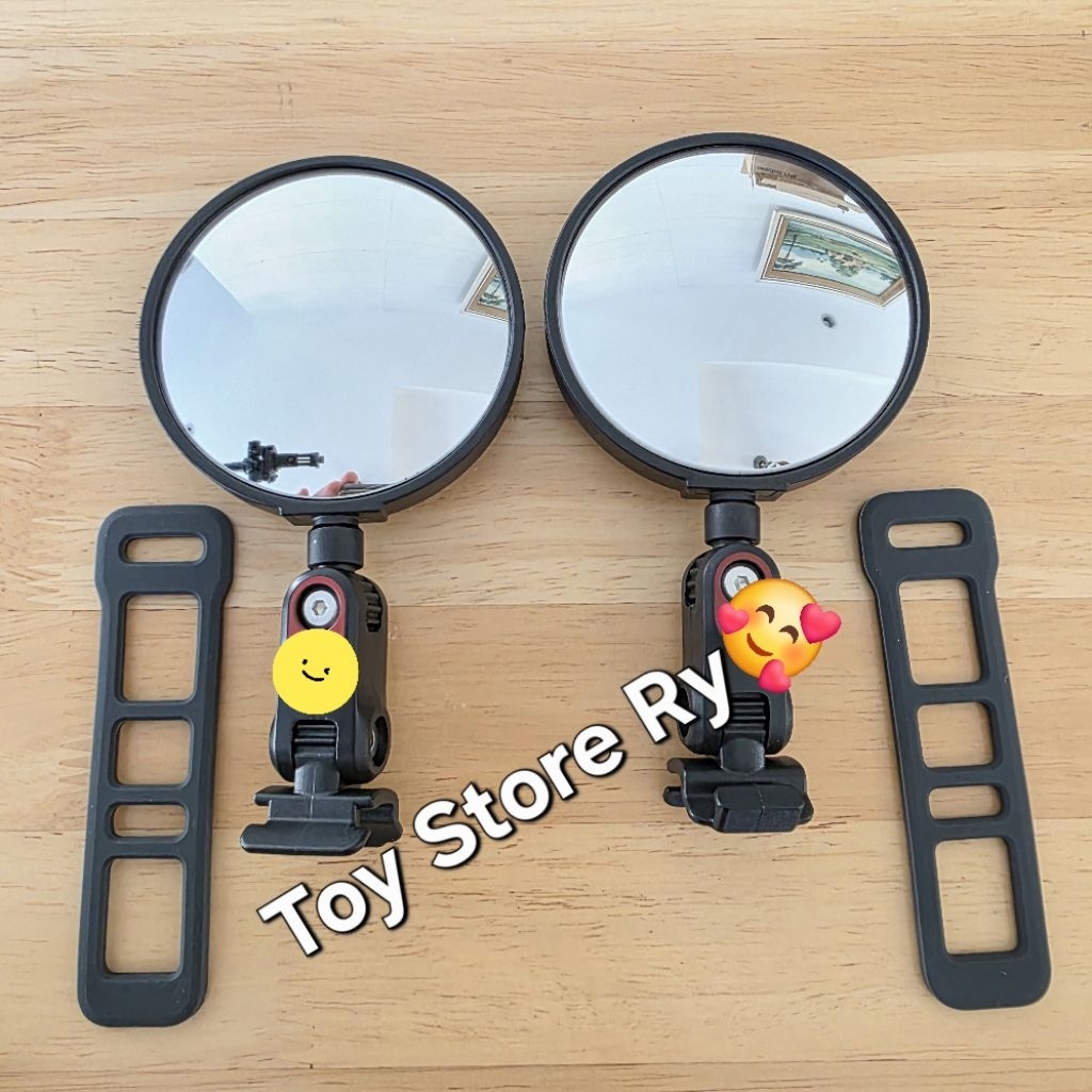 กระจกมองหลังสำหรับสกูตเตอร์ไฟฟ้า Ninebot มุมโค้ง หมุนได้ 360 องศา