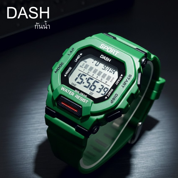 DASH Digital Sport Watch นาฬิกาดิจิทัลที่เน้นดีไซน์แข็งแกร่ง เหมาะสำหรับกิจกรรมลุยๆ