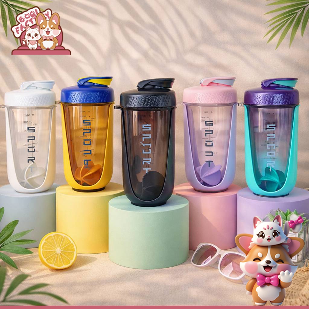 Boqi Factory แก้วน้ำ แบบพกพา เชคโปรตีน ชงเวย์   590ml Sportcup