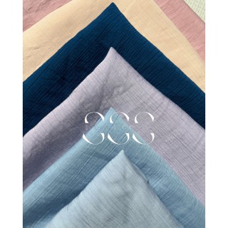 ผ้าลายย่น (โรคกี้) เนื้อทิ้งตัว ลุคมินิมอล ผ้าพรีเมียม