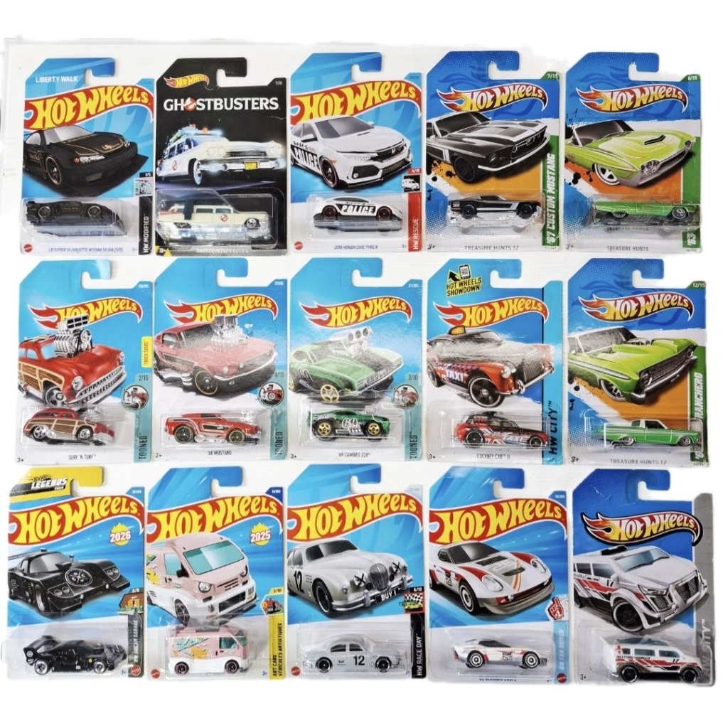 Hot wheels โมเดลรถเหล็ก1:64 แพ็คไม่ค่อยสวย แพ็คแตก/ยับทุกคัน