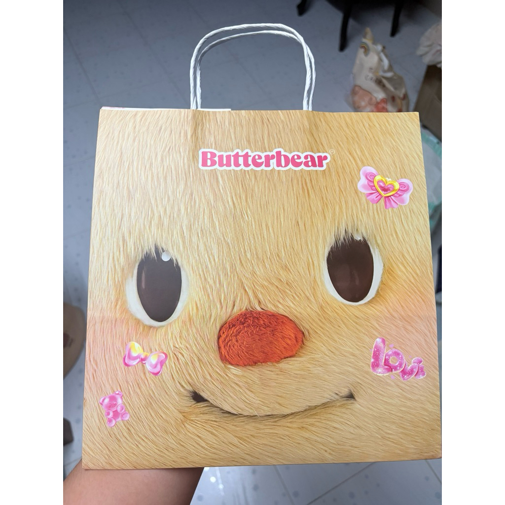 พร้อมส่ง 🐻 ถุงกระดาษ ถุงใส่ของ ถุง น้องเนย หมีเนย Butterbear