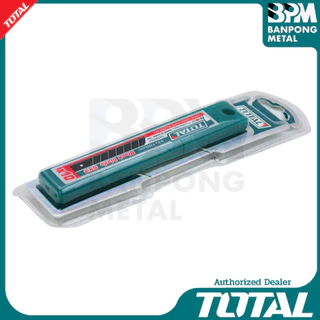 TOTAL ใบมีดคัตเตอร์ใหญ่ ใบมีดคัตเตอร์ทั่วไป 18x100 mm. (10ใบ/กล่อง) รุ่น THT519112,THTCB181