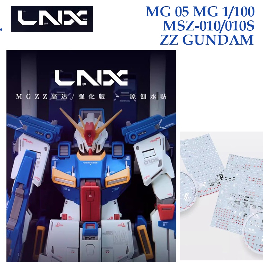 [LNX ] MG056 MG 1/100 MSZ-010/010S ZZ GUNDAM WATER SLIDE DECAL