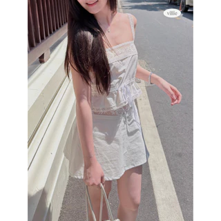 villie Meringue Set เสื้อและกระโปรงดีเทลลูกไม้