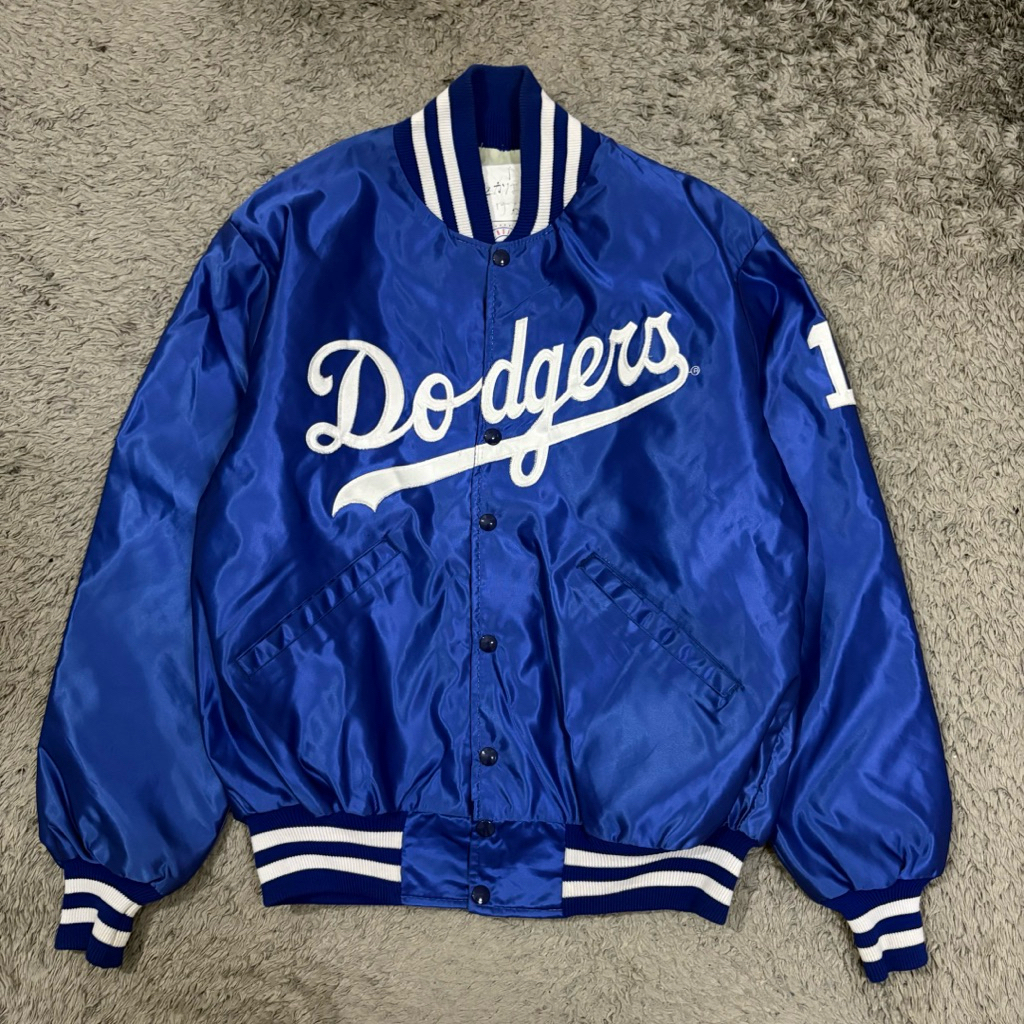 เสื้อแจ็คเก็ตเบสบอลทรง Bomber Dodgers มือสอง