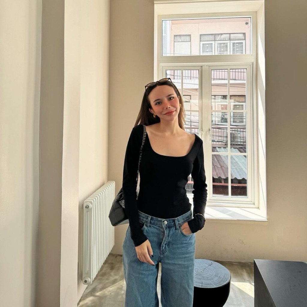 เสื้อแขนยาว สีดำ NPV🖤