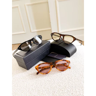 Prada แว่นกันแดดรุ่น B15SF ดีเทลขาโชว์แกนเหล็ก สวยหรู ของแท้ค่า