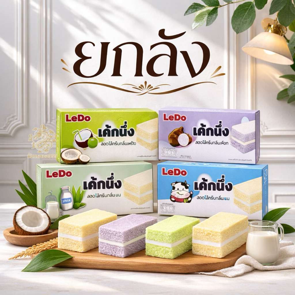 (ยกลัง) เค้กนึ่ง แป้งนิ่ม หอม อร่อย หวานน้อย 1 ลัง มี 12 กล่อง/ 144 ชอง ยกลังคุ้มจุใจ
