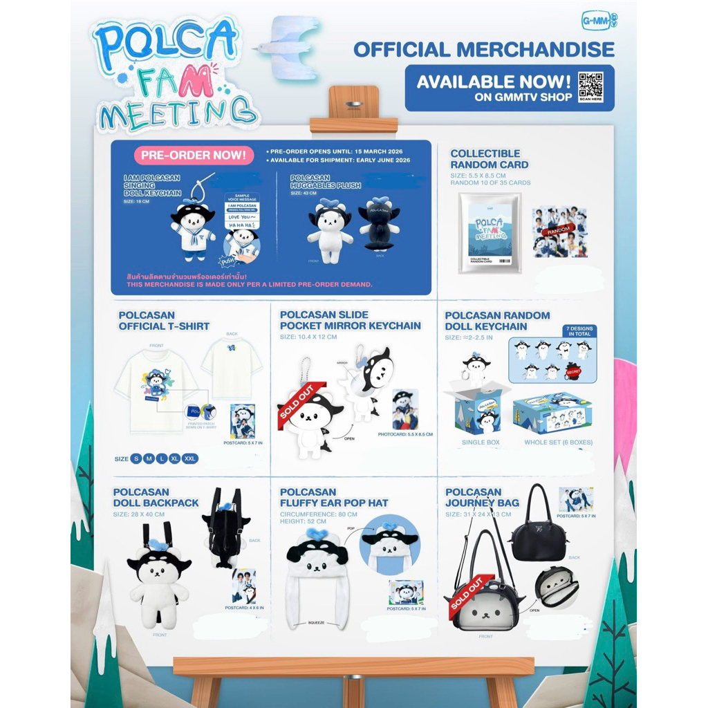 POLCA FAM MEETING OFFICIAL MERCHANDISE โพก้าซัง เต นิว Tay New GMMTV