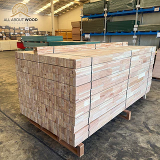 ไม้โครงสะเดาจ๊อยท์Finger Joint ขนาด 1" x 2" ( 17 x 42 mm.) ยาว 50 cm. / 200 cm.งานไม้แท้ 1 มัด 10 เส้น | All About Wood