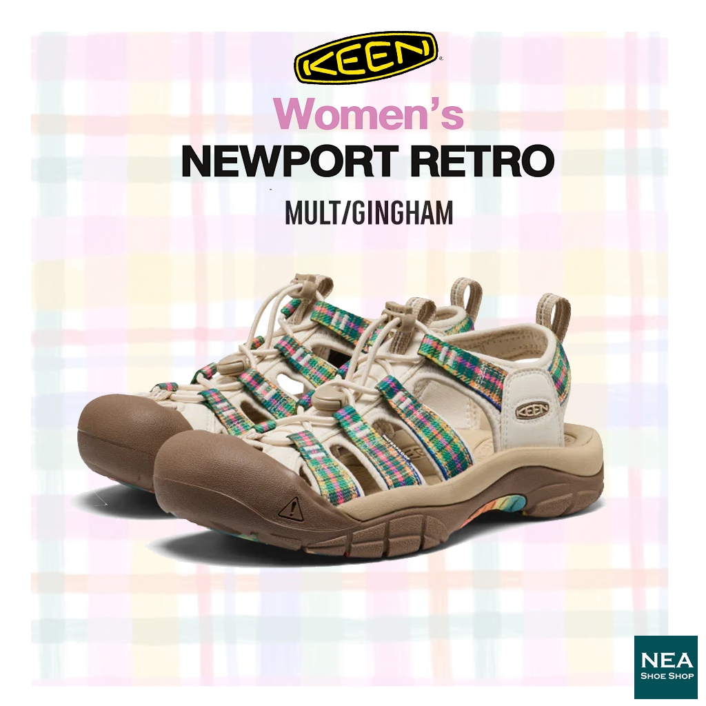 KEEN NEWPORT RETRO (MULTI/GINGHAM) [W] NEA รองเท้าผู้หญิง คีน แท้ รุ่นฮิต