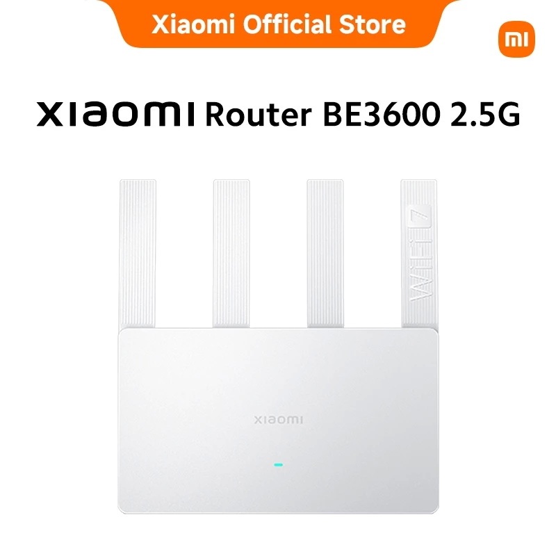 Xiaomi Router BE3600｜Wi-Fi 7 ความเร็วเหนือระดับ｜ชิปควอดคอร์ Qualcomm｜พลังการประมวลผลสูงสุดถึง 10120 DMIPS