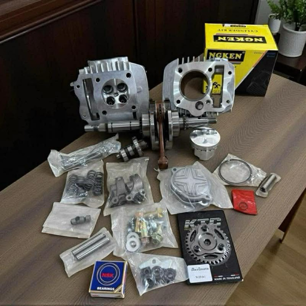 ชุดข้อเสื้อฝาW125 4วาวฝางานมาเลขนาดลูก66,67มิลชัก7มิลงานRXZอุปกรณ์ครบชุดตามรูปสินค้าคุณภาพ