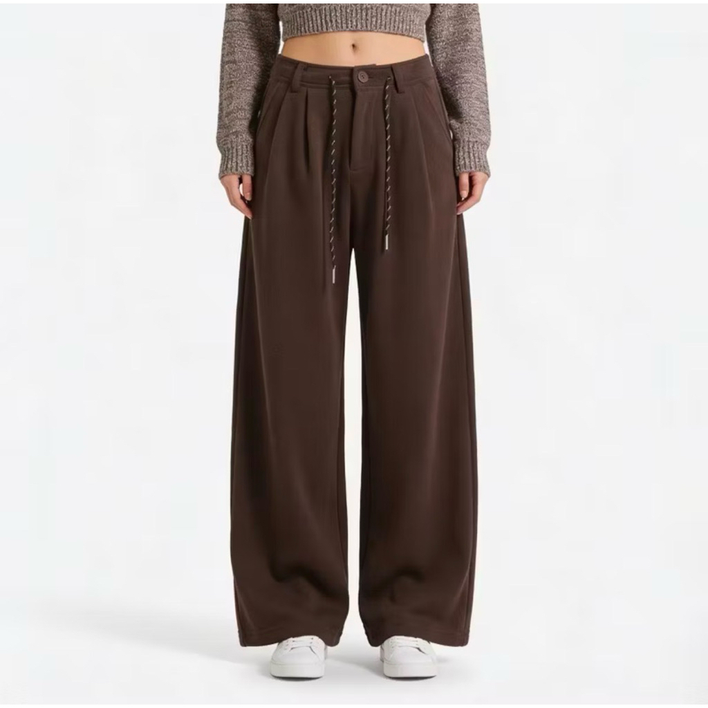 COAT OVER Slack minus pants  -10 น้ำตาล sizeL