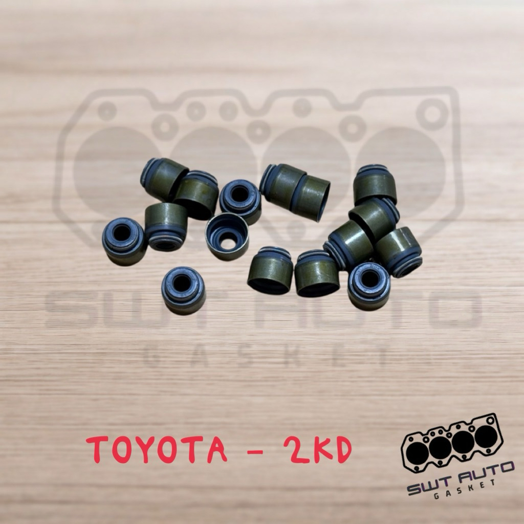 ซีลหมวกวาล์ว ยางหมวกวาล์ว 16 ตัว/ 1 ชุด TOYOTA โตโยต้า 1KD-2KD