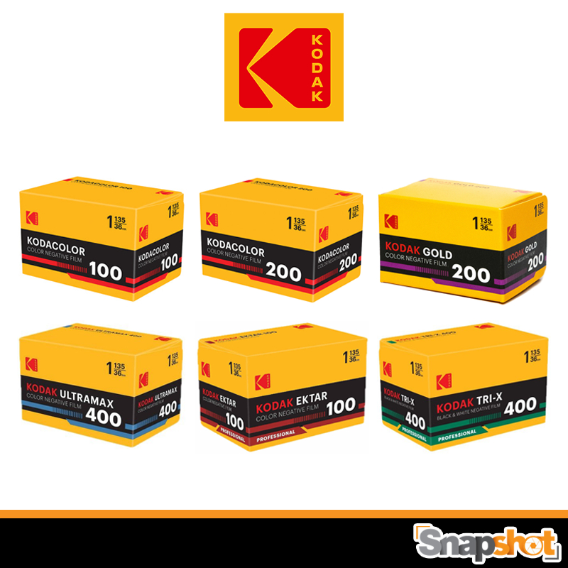 [รุ่นใหม่] ฟิล์ม Kodacolor 100 / Kodacolor 200 / GOLD 200 / ULTRAMAX 400 / EKTAR 100 / TRI-X 400 KOD