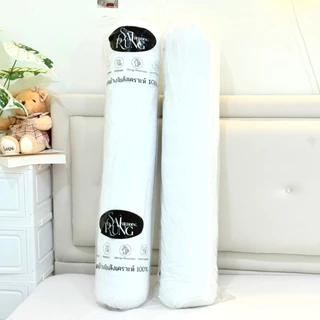 หมอนข้างใบใหญ่1แถม1 รวม2ใบ (สีขาว) นุ่ม ไซร์มาตรฐาน ขนาด12*42นิ้ว ผ้าคอตตอนสีขาว ใยสังเคราะห์นุ่มเด้ง