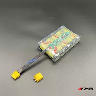 แบตลิเธียม Li-ion 5S 18V-21V 5000mA 21700 แบตลําโพงบลูทูธ หรืองาน DIY มี BMS ป้องกัน(หุ้มฟิล์มใส)