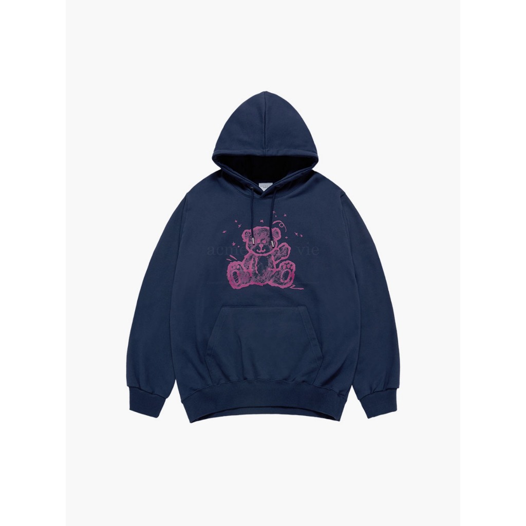 acme de la vie ADLV HAND SKETCH BEAR HOODIE (Navy)