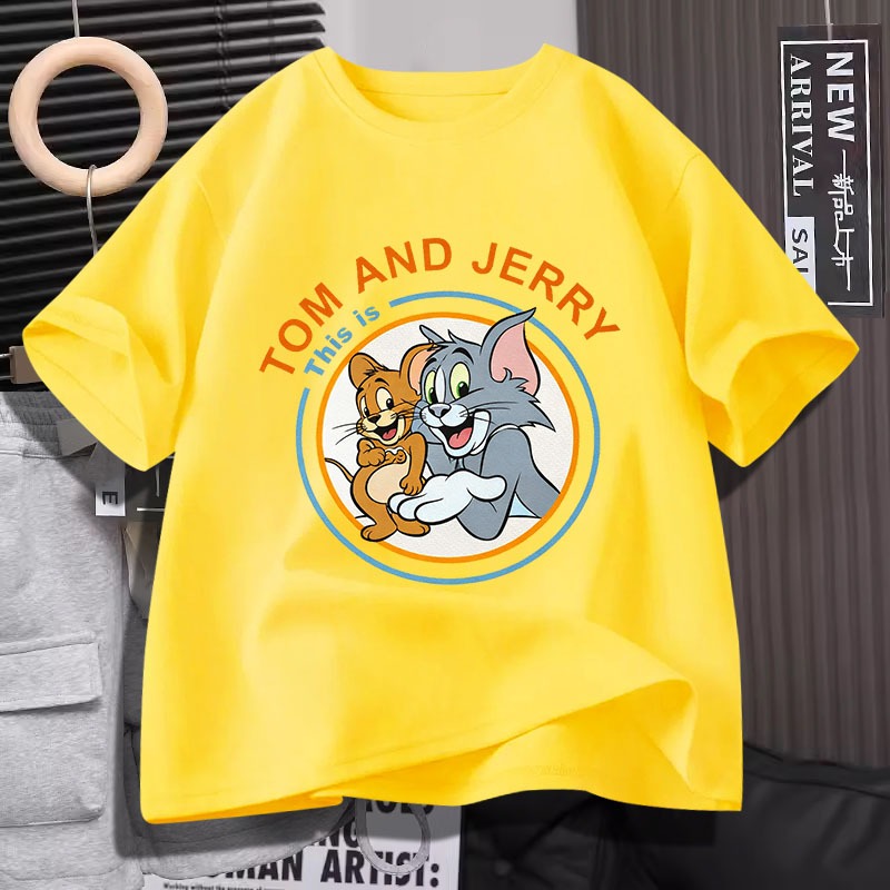 D1351เสื้อยืดแขนสั้น ใส่ได้ทั้งชายและหญิง ลายแฟชั่นสวย