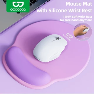 GOOJODOQ Ergonomic Mouse Pad with 14mm Wrist Rest & Anti-Slip Base Comfortable Durable & Easy to Clean