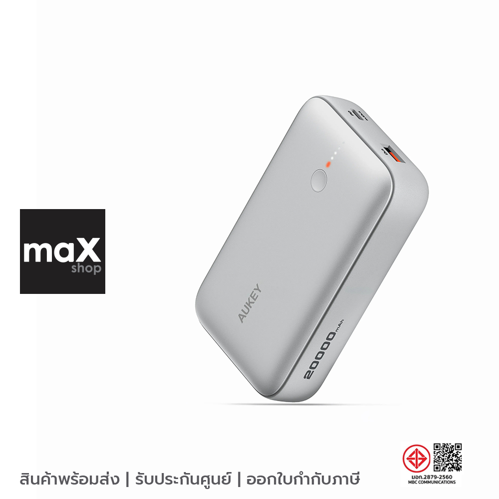 AUKEY แบตเตอรี่สำรอง Powerbank 20,000 mAh PD 20W SCP 22.5W สีขาว รุ่น PB-Y57