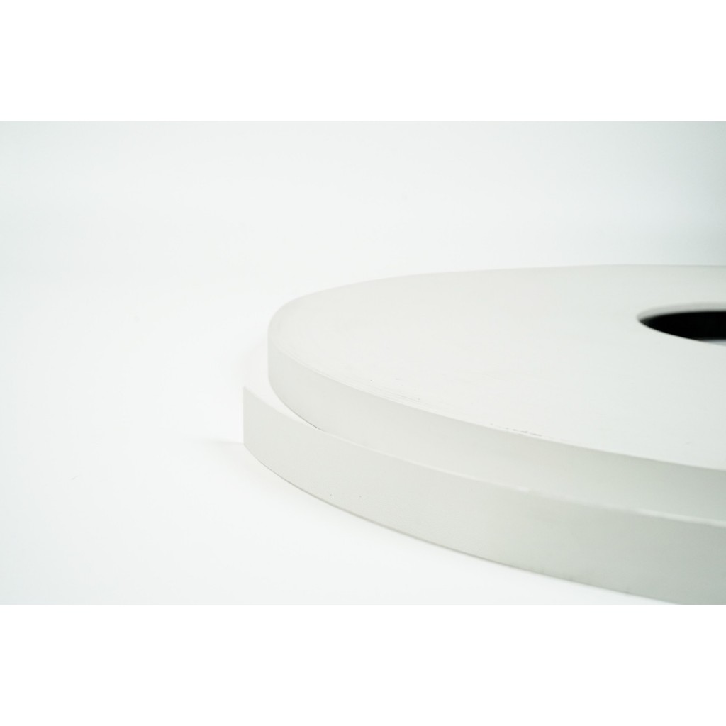 เอจ ปิดขอบ สีขาว หนา 0.4 มม 889-1805 - 10ม PVC Edging (เอจพีวีซี) คือวัสดุปิดขอบไม้ประเภท MDF, ปาร์ติเกิล ไม้อัด เก็บขอบ