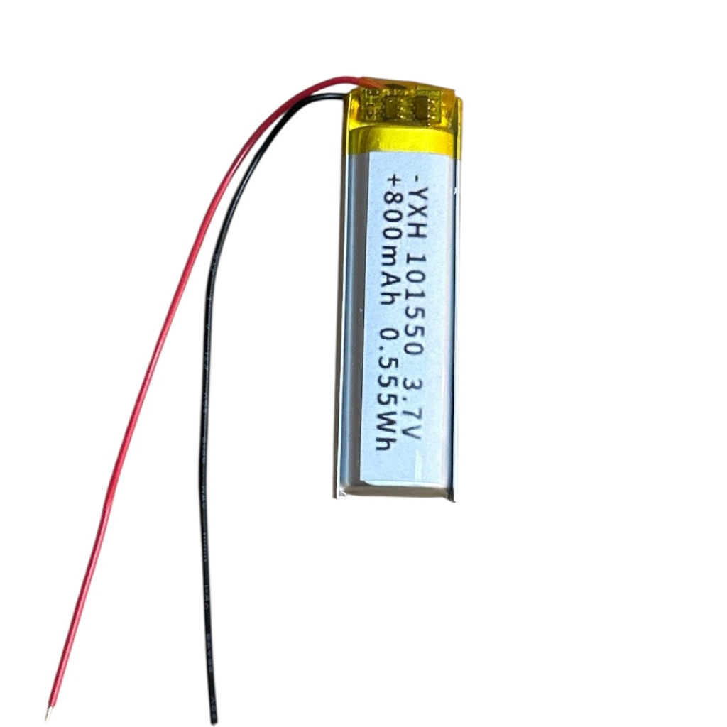 Battery Li-Po 101550 800mAh 3.7V สำหรับ Bluetooth / กล้องติดรถ / โปรเจกต์ DIY