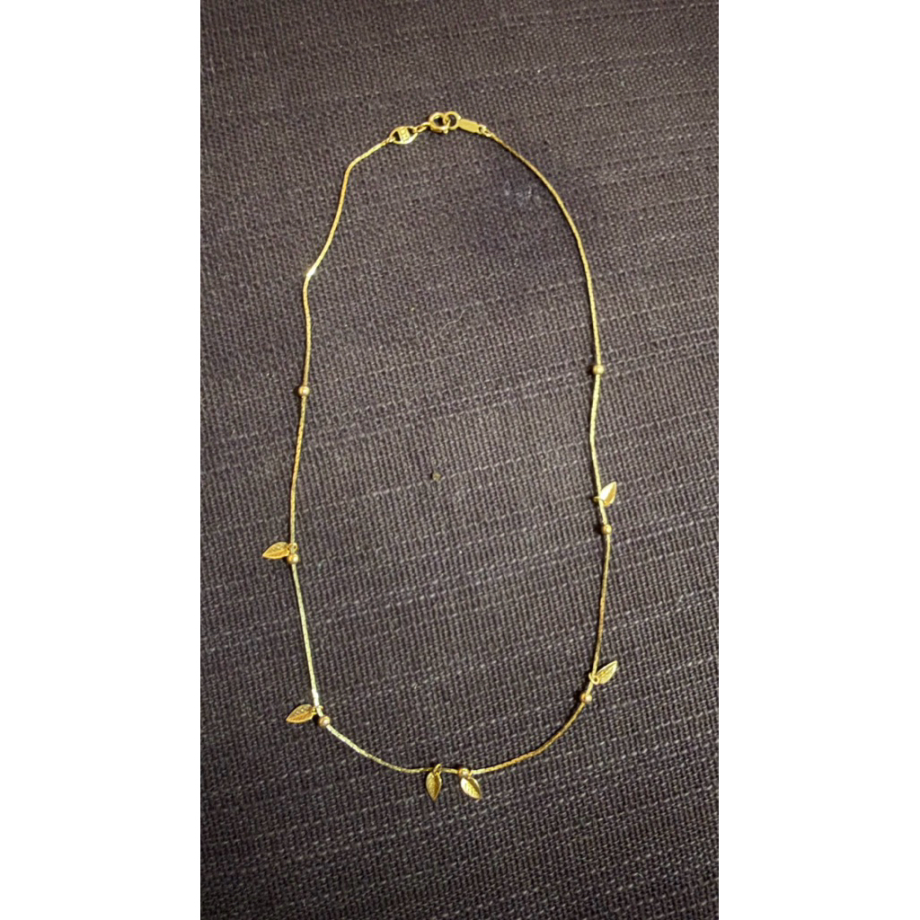 สร้อยคอญี่ปุ่นมือ 2 ชุบทอง 18 K(GP) ตอก 18 KGP