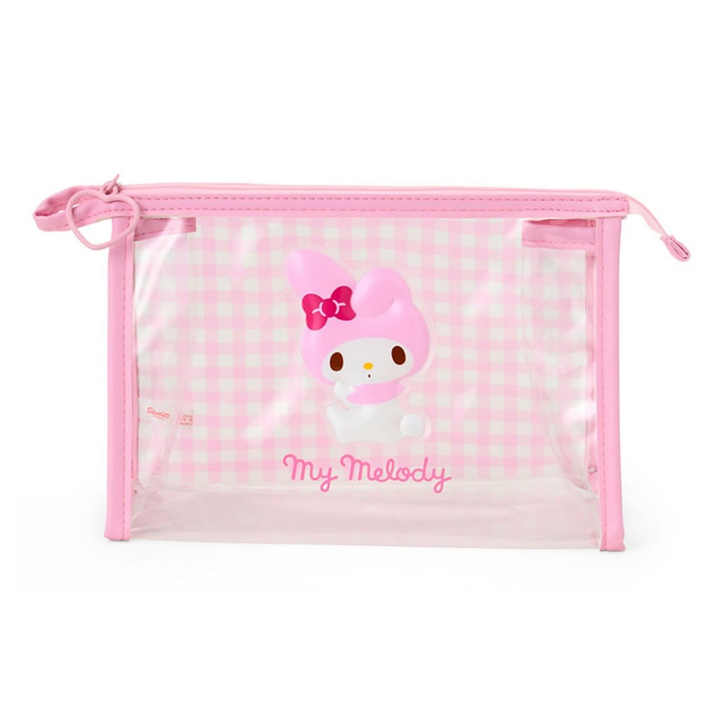 กระเป๋าใส MM Sanrio My Melody Clear Pouch 26.6 x 16.2 x 1.6cm The clear pouch makes it easy to see t