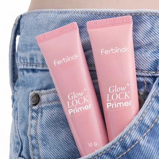 {แบบหลอด} FERBINA Glow Lock Primer ไพรเมอร์ผิวป๊อป ล็อคเมคอัพติดทน เบลอผิว เบลอรูขุมขน 10g.