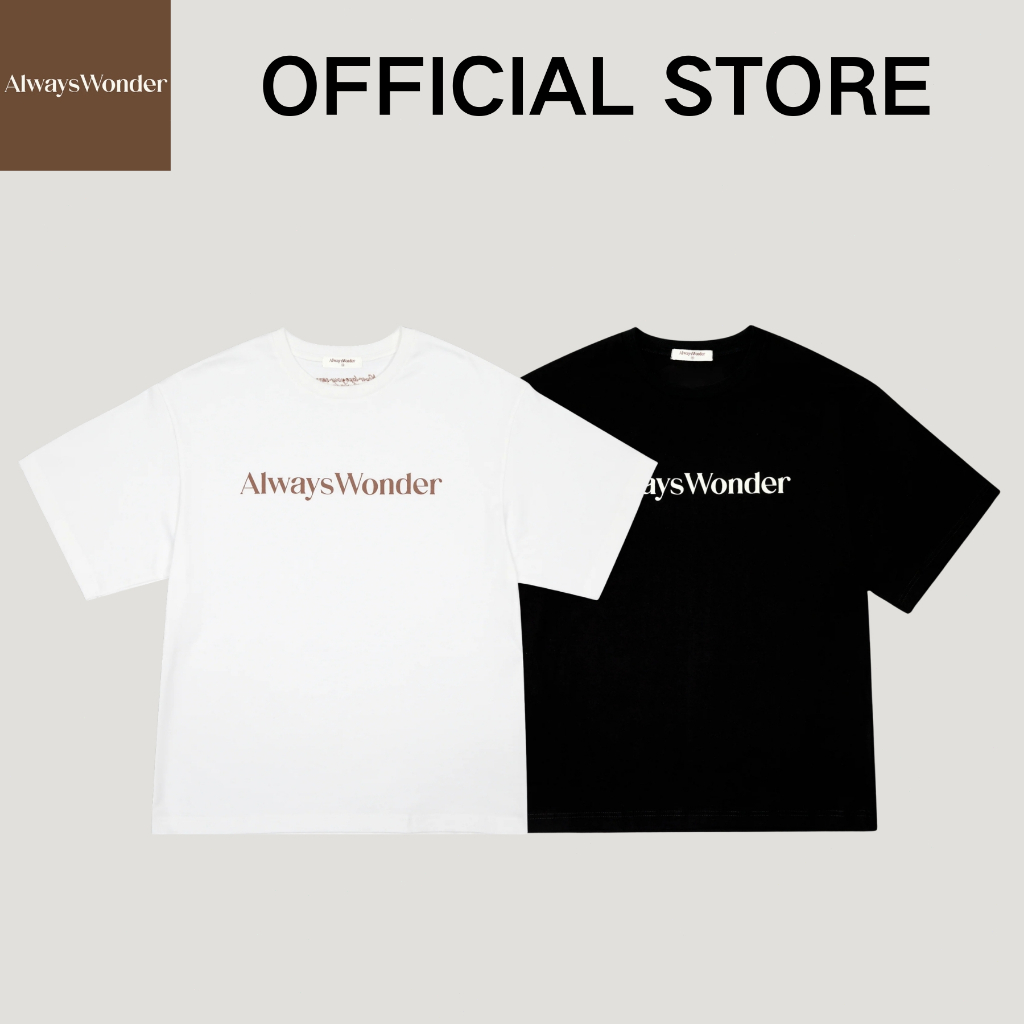 AlwaysWonder T-Shirt Black เสื้อยืด