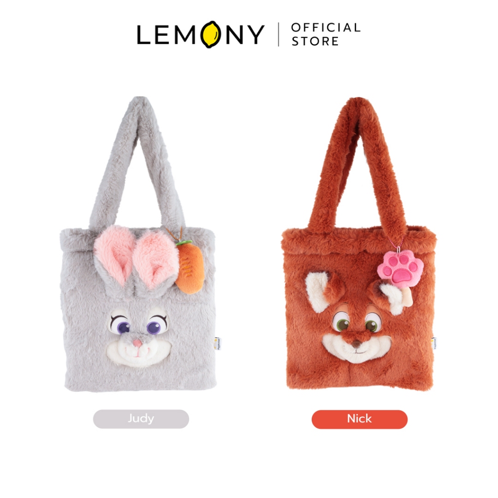 LEMONY กระเป๋าสะพายไหล่ซูโทเปีย ซีรีส์ Cloudy Soft Disney Zootopia Collection