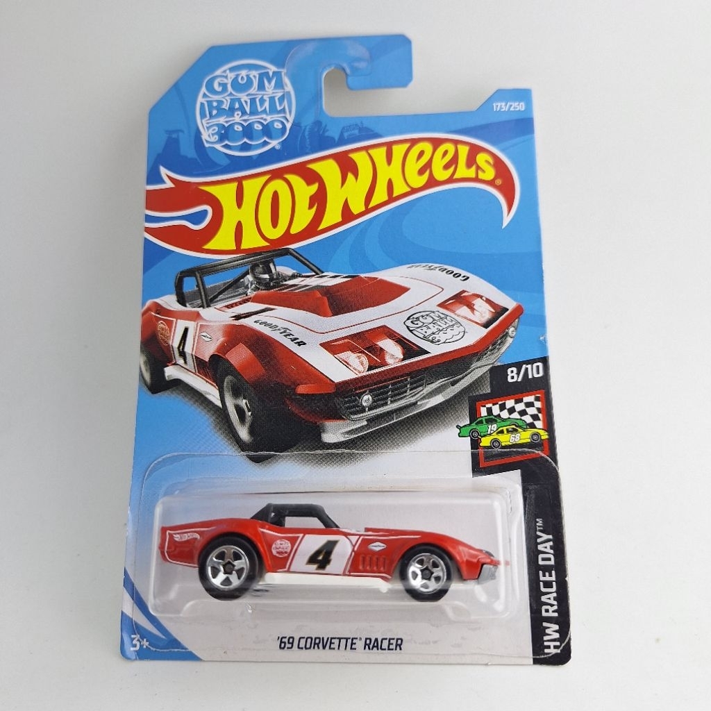 รถเหล็ก Hotwheels 69 CORVETTE RACER GUM BALL 3000 (ib12)
