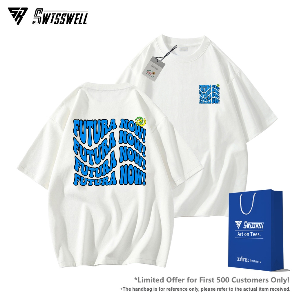 ✨SwissWell✨ cotton 100% เสื้อยืด คอกลม  เสื้อ essentials คุณภาพดี oversized เสื้อคู่รัก Holiday T-Sh